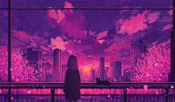 Blooming Hope, anime-girl, anime, alone, artist, artwork, digital-art, pixiv HD wallpaper