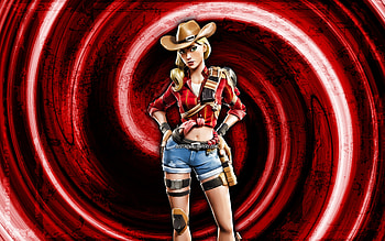 Rustler, red grunge background, Fortnite, vortex, Fortnite characters, Rustler Skin, Fortnite Battle Royale, Rustler Fortnite HD wallpaper