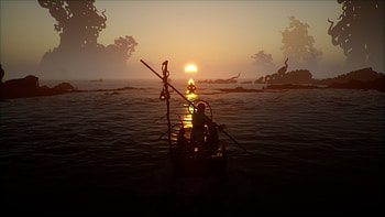 of Black Myth: Wukong at Sunset, video game, Black Myth: Wukong HD wallpaper