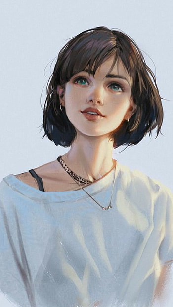 Beauty 825, painting, drawing, Girl HD phone wallpaper