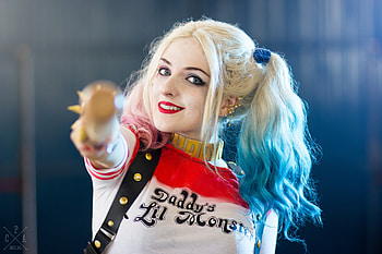Cosplay, Harley Quinn, Women HD wallpaper