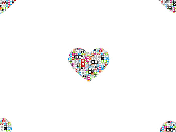 Music, Hearts, Love HD wallpaper