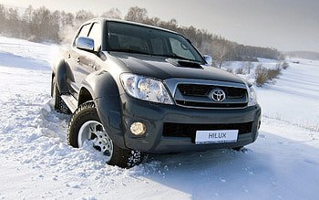 new toyota hilux, toyota, hilux, snow, mountain HD wallpaper