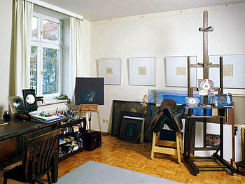 Miscellanea, Miscellaneous, Room, Furniture, Paints, Workshop, Easel HD wallpaper