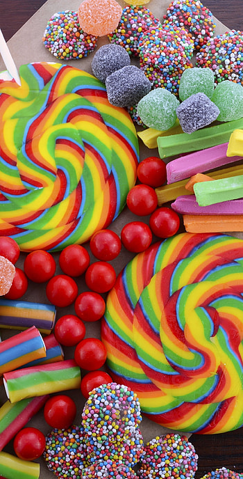 Colorful candy extravaganza, Samsung Galaxy S8 , Sweet tooth's paradise, Luscious sweetness HD phone wallpaper