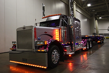 Peterbilt, rig, trailer, truck HD wallpaper