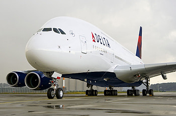 Delta Air Lines, Airbus A380-800, Aviation design, Modified airliner HD wallpaper