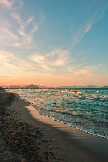 Nature, Sea, Waves, Beach, Horizon, Coast HD phone wallpaper