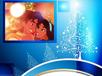 Aladdin And Jasmine Christmas, Jasmine, Christmas, Aladdin, And HD wallpaper