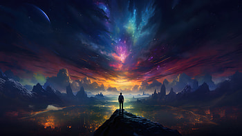The Dreamy Colorful Landscape , dreamy, colorful, artist, artwork, digital-art HD wallpaper