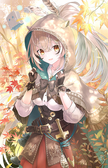 Nanashi mumei, hololive council, hololive-en, vtuber, hololive HD phone wallpaper