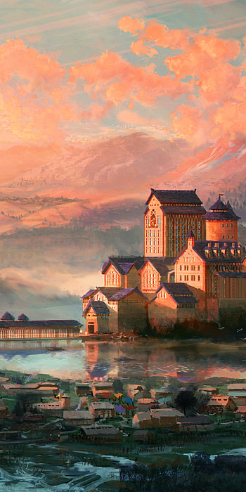 Twilight Citadel — Fantasy Landscape , fantasy, landscape, fantasy landscape HD phone wallpaper