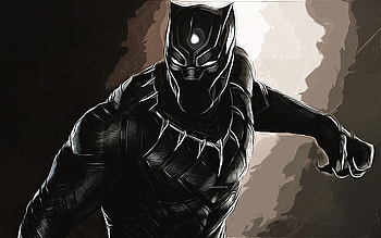 Black Panther, , superhero, vector art, Black Panther drawing, creative art, Black Panther art, vector drawing, abstract superheroes, superheroes drawings HD wallpaper