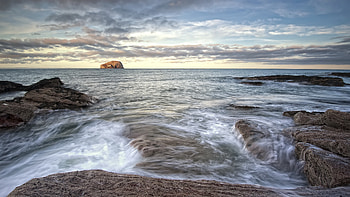 Landscape, Nature, Coast, Scotland, North Berwick HD wallpaper