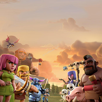 Clash Of Clans Troops, clash-of-clans, supercell, games, hog-rider, barbarian, archer, giant HD phone wallpaper