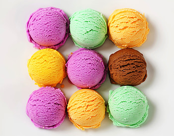 Colorful, ice cream, dessert HD wallpaper