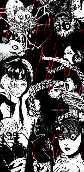 Junji Ito - Tomie, horror, junjiito, nanno, tomiekawakami, horroranime, anime HD phone wallpaper