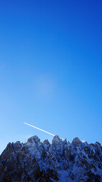 Nature, Sky, Mountain, Vertex, Top, Peak, Track, Trace HD phone wallpaper