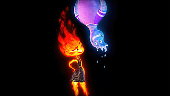 Elemental Movie , elemental, 2023-movies, animated-movies, movies, dark, black, oled HD wallpaper