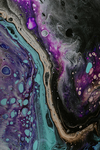 Abstract, Divorces, Multicolored, Motley, Liquid, Stains, Spots HD phone wallpaper