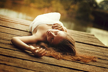 Girl on Woods, girl, on woods, beautiful HD wallpaper