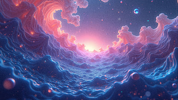 Radiant Fluid Dreamscape – Abstract Glow, Abstract, fluid shapes, glow HD wallpaper