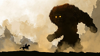Shadow of the Colossus, Captivating landscapes, Monumental beasts, Artistic masterpiece HD wallpaper