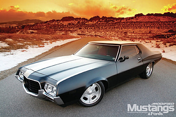 1972-Ford-Gran-Torino, Black, 1972, Classic, Ford HD wallpaper
