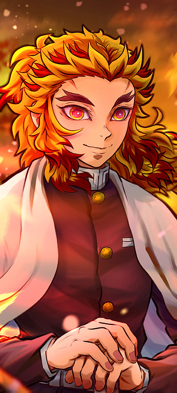 Kyojuro Rengoku — Kimetsu no Yaiba Flame , Kyojuro Rengoku, Anime, Demon Slayer: Kimetsu no Yaiba HD phone wallpaper