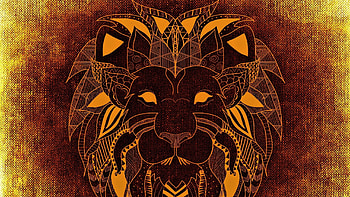 Lion, leu, brown, skin, fantasy, yellow, texture HD wallpaper