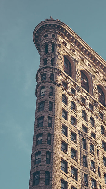 Flatiron-Building-New-York-City-Minimal-- - HD phone wallpaper