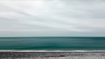Sea, Shore, Bank, Minimalism HD wallpaper