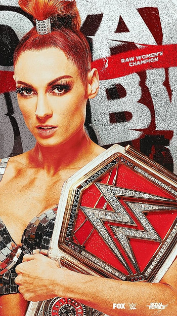 Becky Lynch, red, face HD phone wallpaper