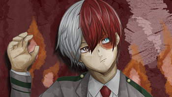My Hero Academia Shoto Todoroki Art HD wallpaper