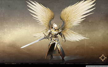Haven, fighting, sword, angel, might magic heroes, heroes, adventure, action, fantasy, wing, video game, , warrior HD wallpaper