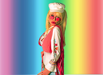 flower power dolly, dolly parton, country, woman, usa HD wallpaper