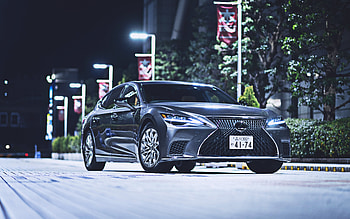 Lexus LS 500, , luxury cars, 2021 cars, JP-spec, nightscapes, 2021 Lexus LS, japanese cars, Lexus HD wallpaper