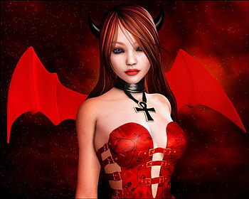 Red, abstract, fantasy HD wallpaper