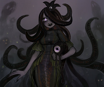 dark, woman HD wallpaper