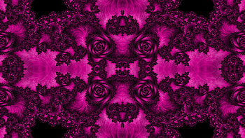 Trippy Psychedelic Fractal, trippy, psychedelic, aesthetic, purple, pink, Abstract, fractal, abstract purple HD wallpaper
