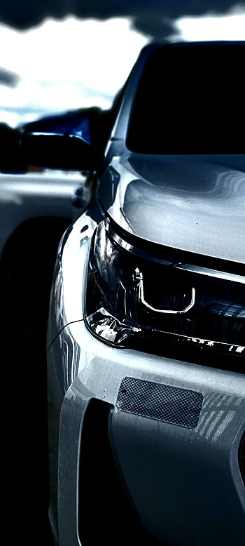 ToyotaHilux, 4x4, Cars, Lights, Toyota, Dark, Samsung, S21Ultra, graphy HD phone wallpaper