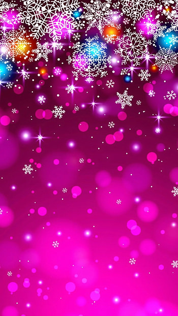 Happy New Year, Pink Glitter HD phone wallpaper