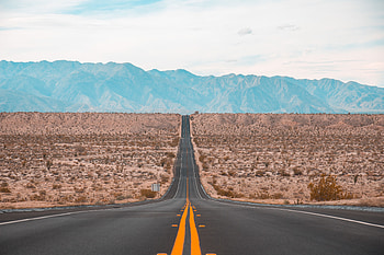 Nature, Mountains, Horizon, Road, Markup, Direction HD wallpaper