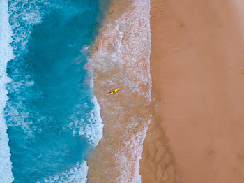 Minimal, beach, summer HD wallpaper