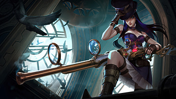 Caitlyn League Of Legends 2026, caitlyn-league-of-legends, league-of-legends, games, artist, artwork, art, digital-art, artstation, video-games HD wallpaper