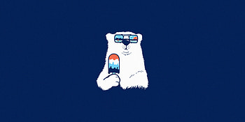 Polar Bear Minimal , polar-bear, animals, minimalism, minimalist HD wallpaper