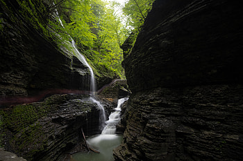 Nature, Trees, Rocks, Waterfall, Stone, Creek, Brook HD wallpaper