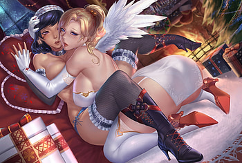 X-mas gifts, x-mas, , chicks, gifts HD wallpaper