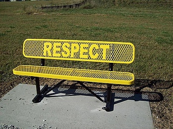 A place to sit, a lesson to learn, bench, lesson, respect, yellow HD wallpaper