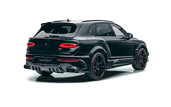 Bentley Bentayga, Mansory, rear view, exterior, black Bentayga, Bentayga tuning, British cars, Bentley HD wallpaper